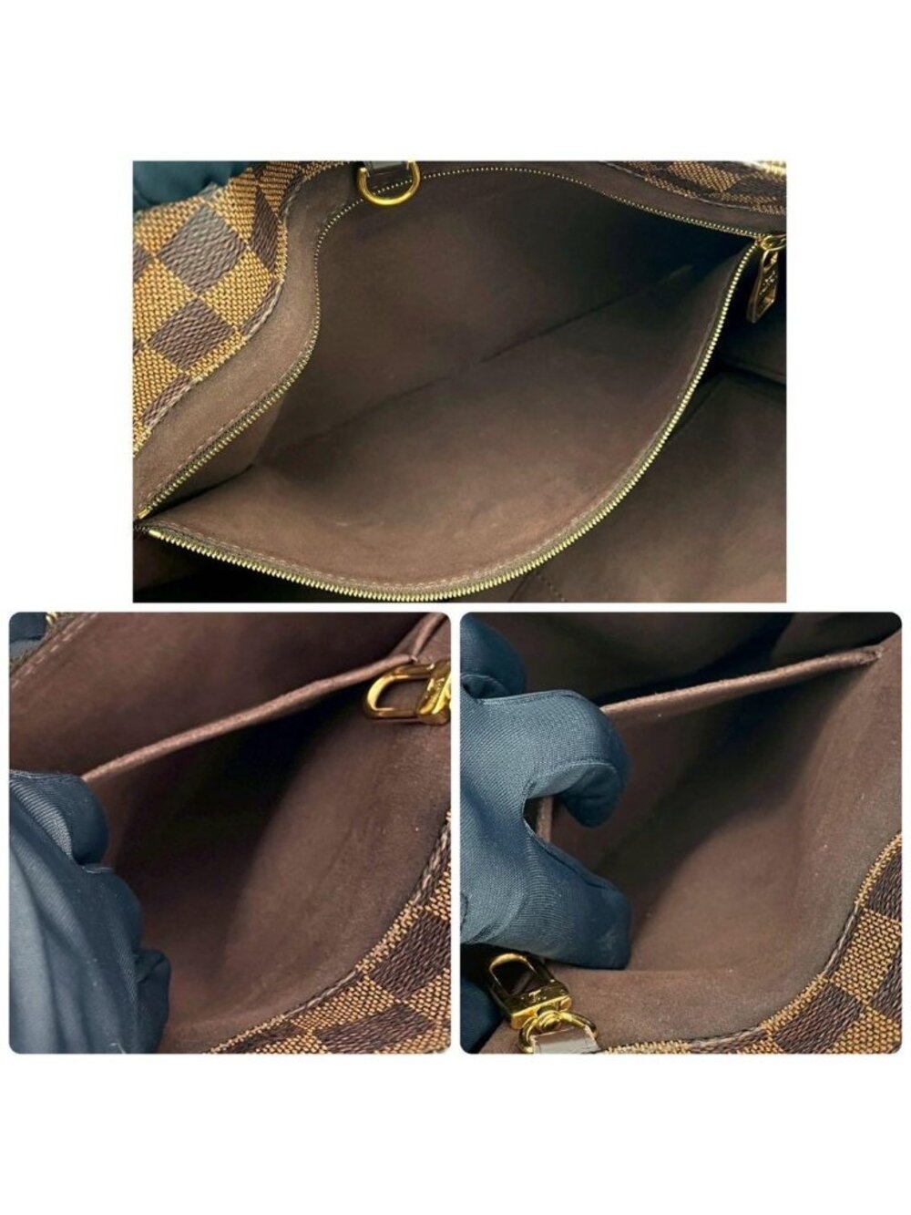 ★SOLD★ Louis Vuitton Damier Ebene Marribbon GM Tote - Picture 4 of 10